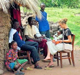 Mara African life A tourist with the locals experiencing african life - cultural tourism
